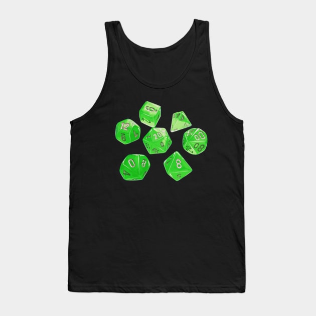 Acid green dice Tank Top by iisjah